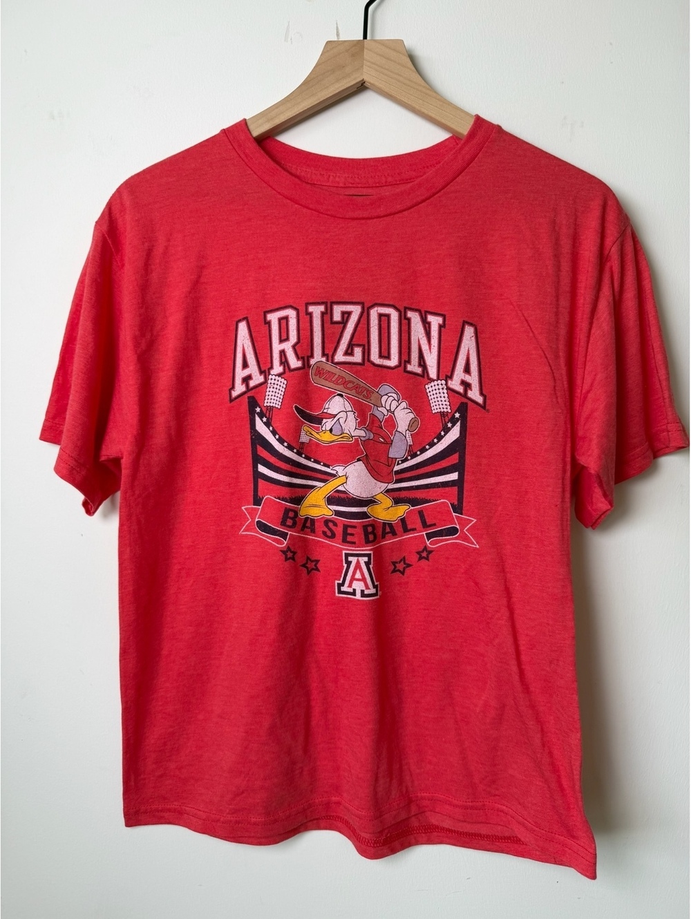 Disney Blue 84 Arizona Wildcats Baseball Red T Shirt Mens Large NWOT
